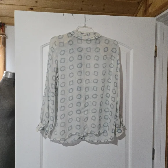 Vintage Giorgio Armani Sheer Blouse, SIZE 6 - Picture 13 of 16